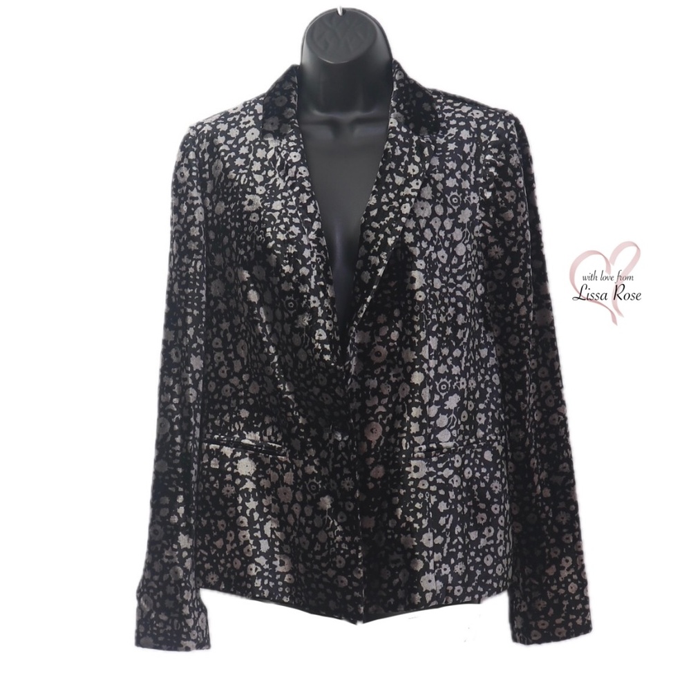 Lumi Velvet Floral Blazer (Elevenses for Anthropologie)